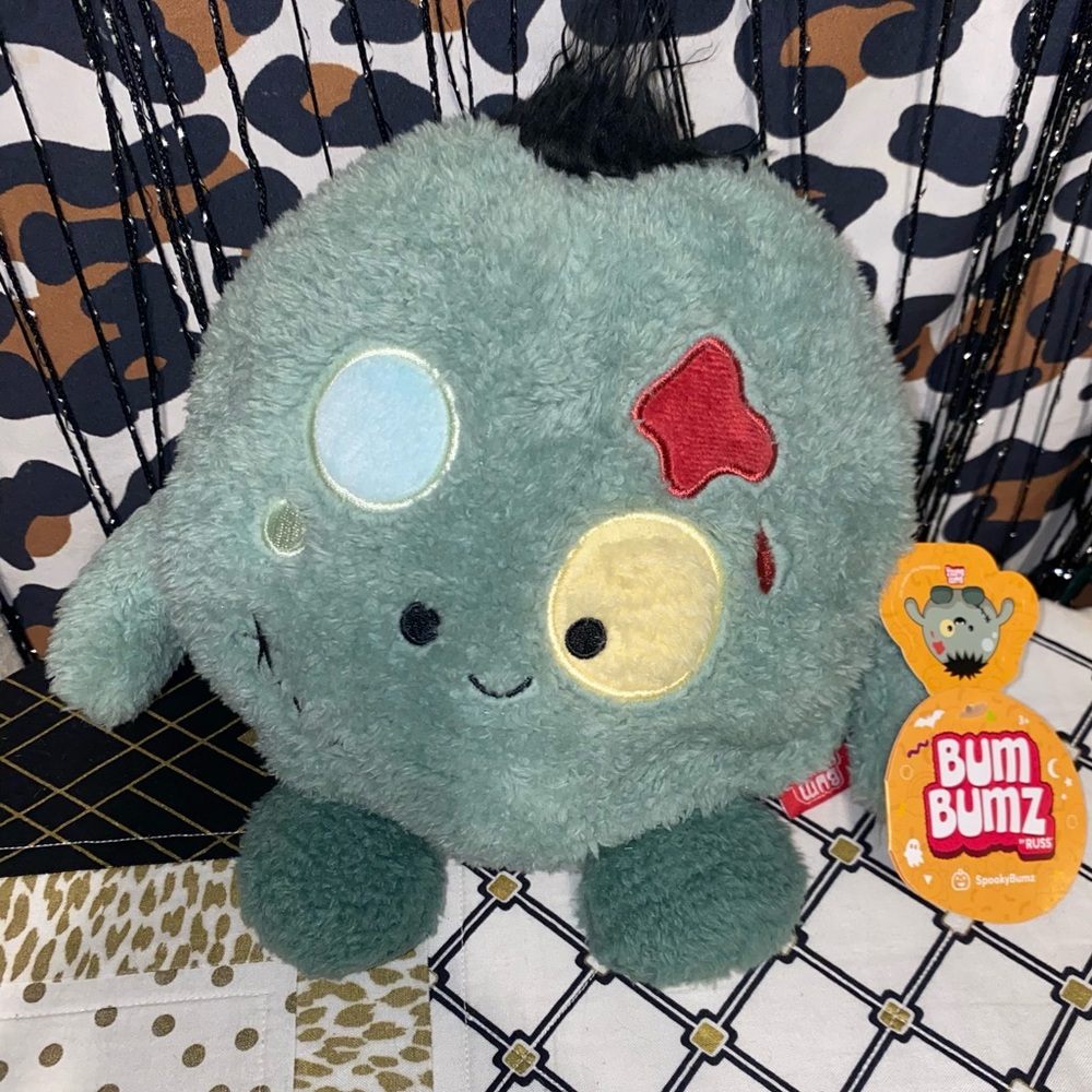 BUMBUMZ ZAINE THE ZOMBIE PLUSH PILLOW TOY